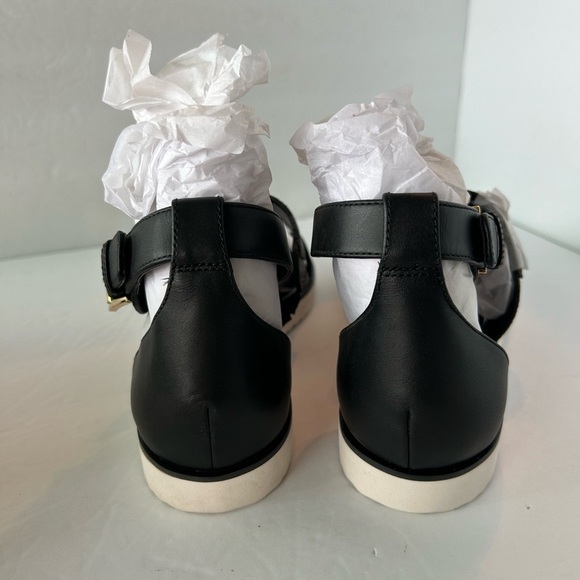 Michael Kors NIB Sidney Ankle Strap Sandal Brown-Black Leather - Picture 10 of 10